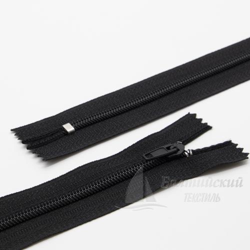 Молния витая неразъемная Т4 18см черная БТ (брючная) Молния витая неразъемная Т4 18см черная БТ (брючная)