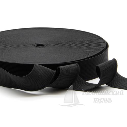 Резинка ткацкая 25мм черная БТ