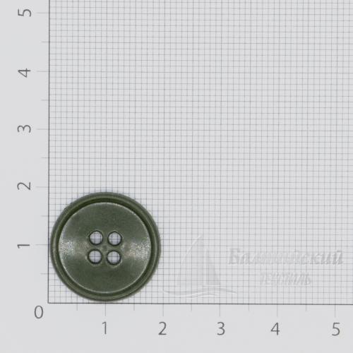 Пуговицы 20мм 4-х пр. черные, хаки ПП