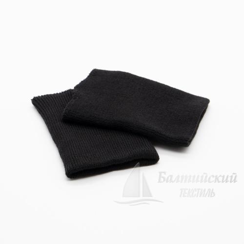 Манжеты трикотажные 10см акрил черный Манжеты трикотажные 10см акрил черный