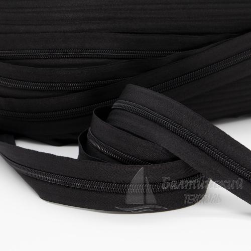 Молния рулонная витая Т8 черная БТ