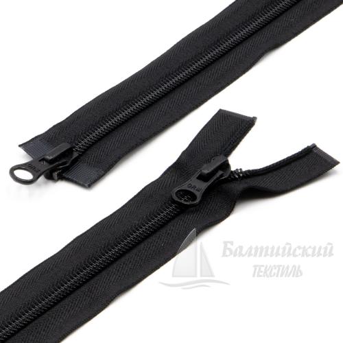 Молния витая разъемная Т7 2замка 85см черный груша