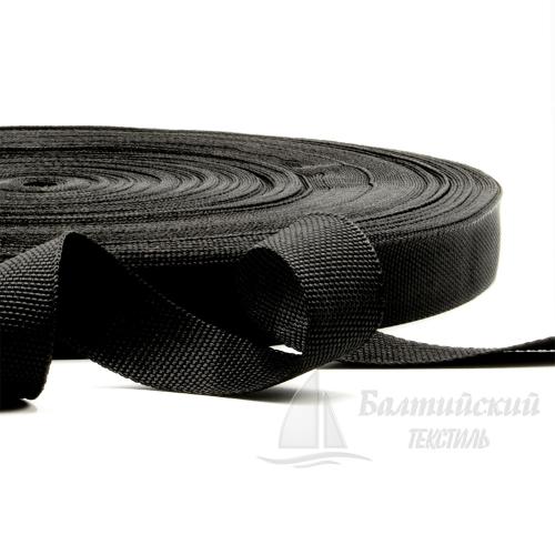 Тесьма стропольная 25мм 6,9г черная РБ Тесьма стропольная 25мм 6,9г черная РБ