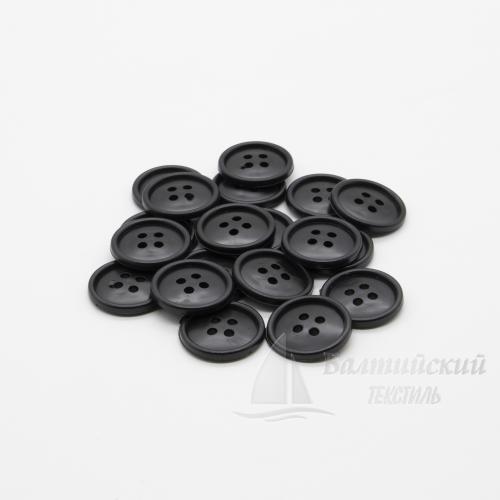 Пуговицы 20мм 4-х пр. черные (полистирол) Пуговицы 20мм 4-х пр. черные (полистирол)