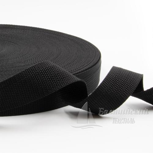 Тесьма стропольная 30мм 17,32г черная РБ