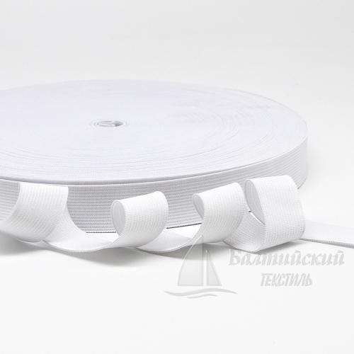 Резинка вязаная 25мм белая