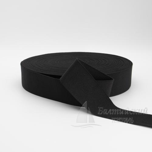 Резинка ткацкая 35мм черная БТ
