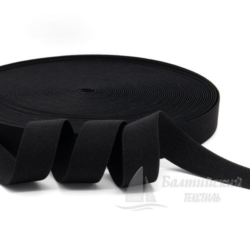 Резинка помочная 25мм черный БТ