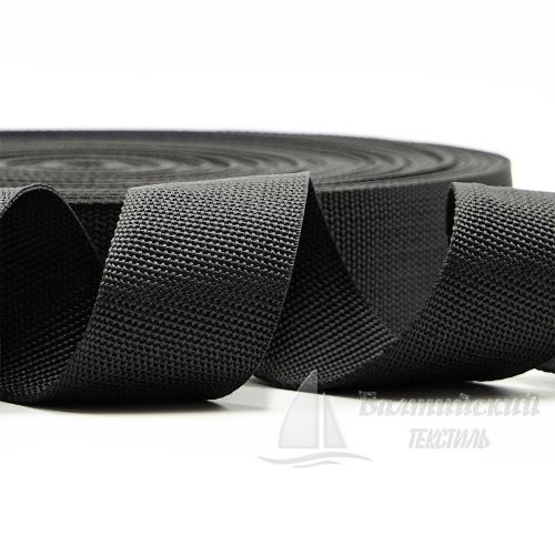 Тесьма стропольная 50мм 26,5г черная РБ Тесьма стропольная 50мм 26,5г черная РБ