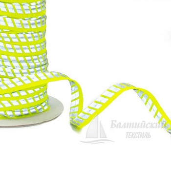 Кант светоотражающий 3мм цв. лимон/серебро. Цена от 51,58 р. в Уфе