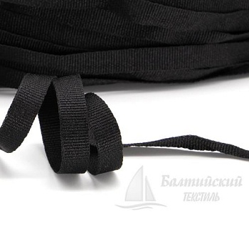 Тесьма вешалочная 9мм черный БТ. Цена от 4,49 р. в Уфе