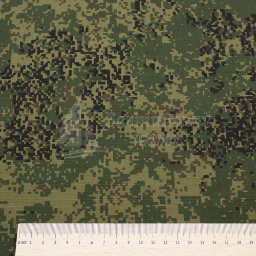 Темп-210 рип-стоп принт кмф #НО-7-01 цифра хаки (отрез 3м), артикул ЦМ07304. Цена от 895 р. в Уфе, изображение 