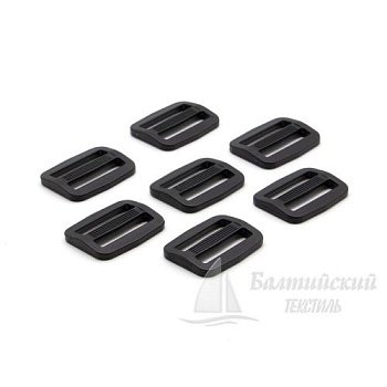 Пряжка 2 щели 25мм черная БТ (POM). Цена от 1,17 р. в Уфе