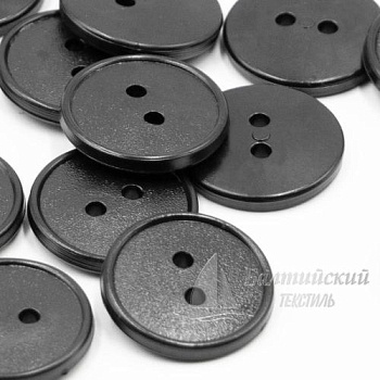 Пуговицы 17мм 2-х пр. черные (полистирол). Цена от 0,33 р. в Уфе