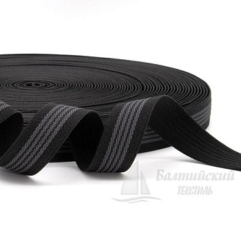 Резинка тканая 25мм с латексом черная БТ. Цена от 28,41 р. в Уфе