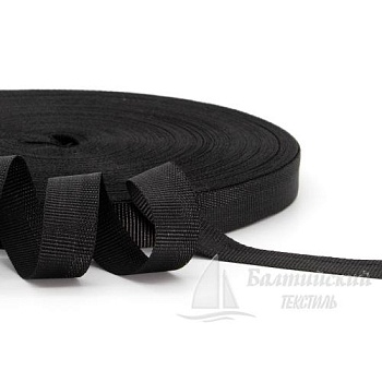 Лента репсовая 15мм черная. Цена от 3,47 р. в Уфе