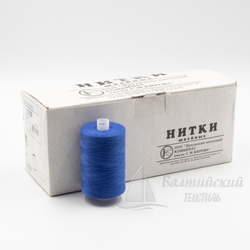 Нитки 35 ЛЛ (2500м) цветные ПНК им. Кирова #2310 голубой артикул ЦМ01512. Цена от 123 р. в Уфе изображение 
