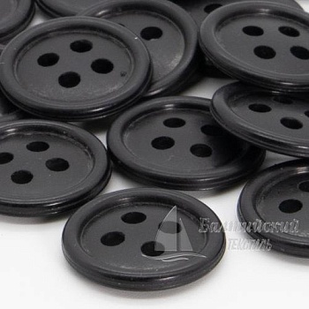 Пуговицы 17мм 4-х пр. черные (аминопласт). Цена от 1,28 р. в Уфе