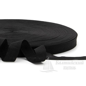 Тесьма окантовочная 16мм черная (уп.100м). Цена от 0,89 р. в Уфе