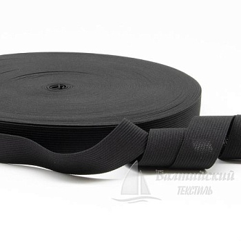 Резинка вязаная 25мм черная. Цена от 5,75 р. в Уфе