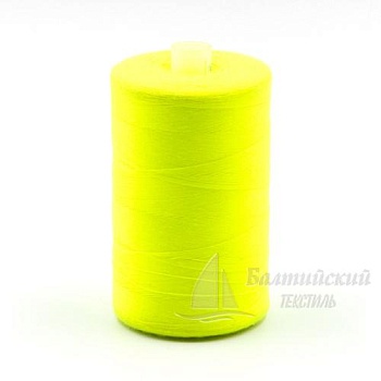Нитки 45 (2500м) армированные ТМ #S258  флуор. желтый