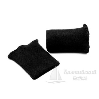 Манжеты трикотажные 8*10,5см акрил с латексом черный